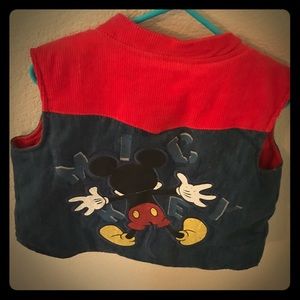 Mickey Mouse Corduroy and Jean puff vest